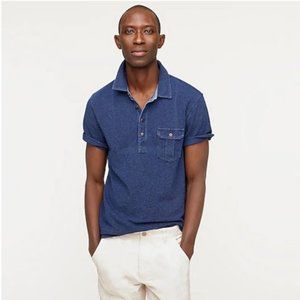 J. Crew Pique Polo in Indigo-Dye